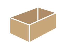 Коробка четырехклапанная без крышки